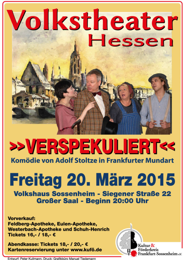 Verspekuliert Volkstheater Hessen