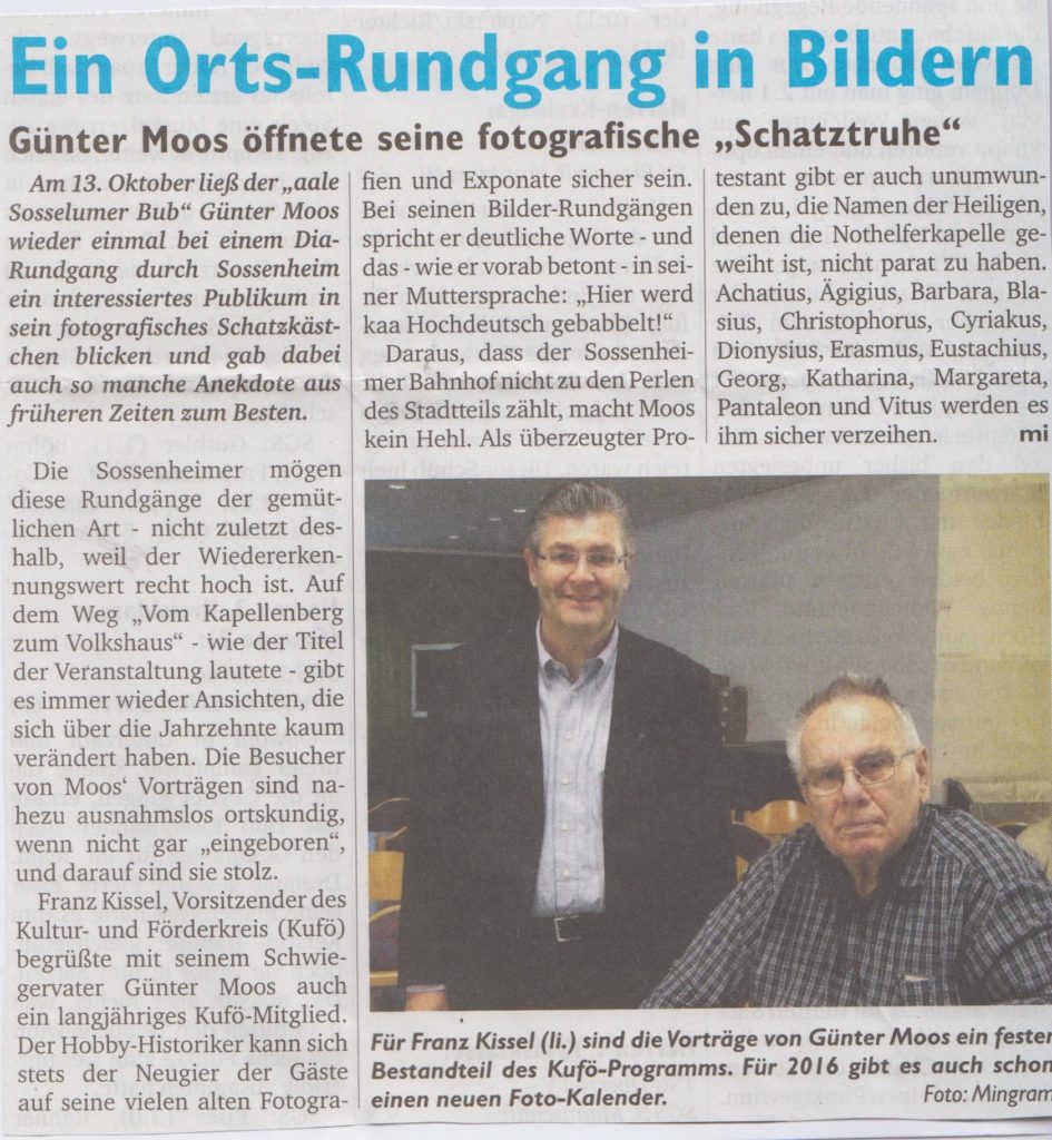 Sossenheimer Wochenblatt Ortsrundgang in Bildern 22.10.15 001